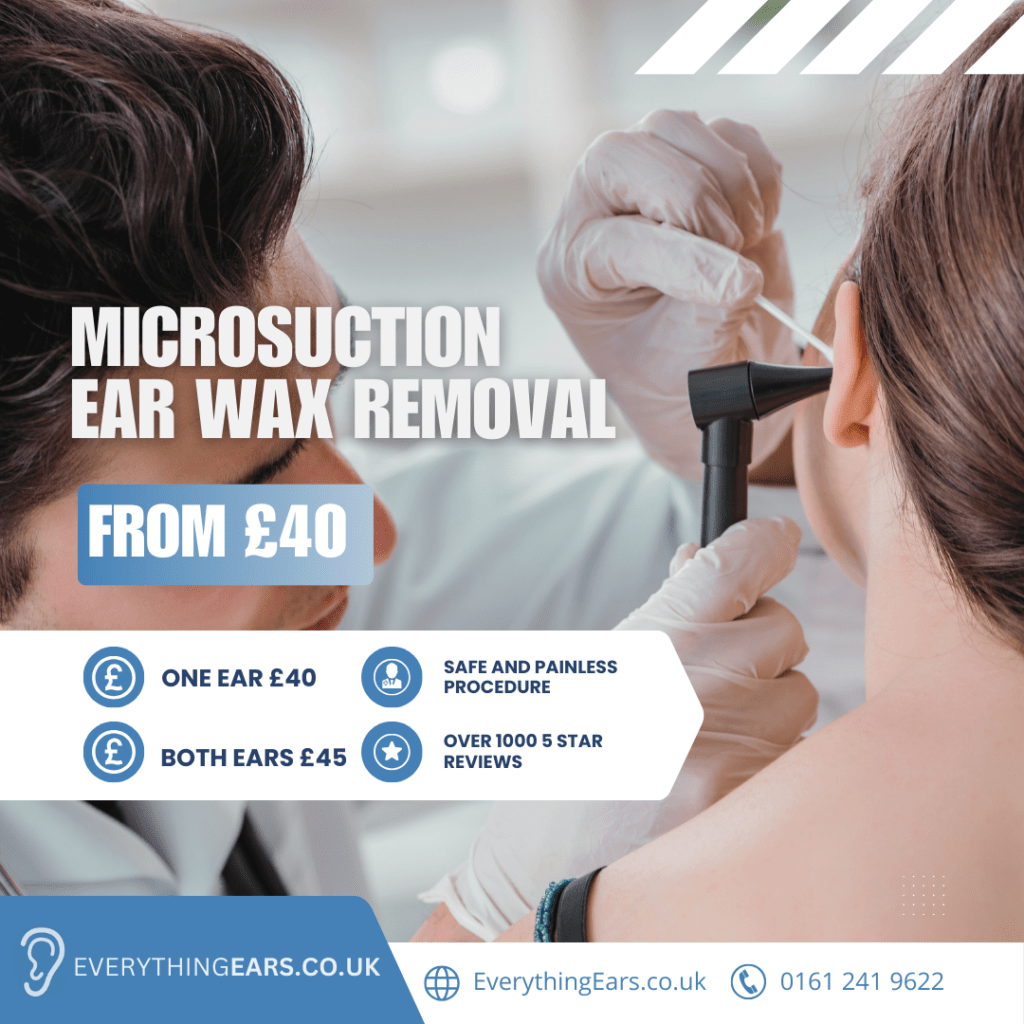 Safe and fast ear wax removal using advanced microsuction method.